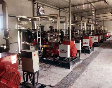 陕北中石化天然气发电站项目（斗山配牛博在线登录官网10台200KW）